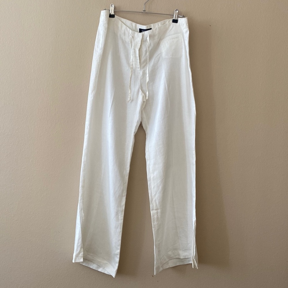 Express white linen pants